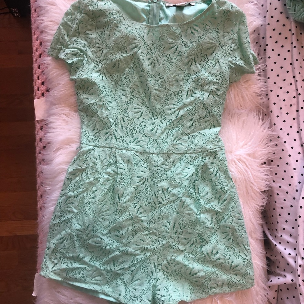 Mint green romper